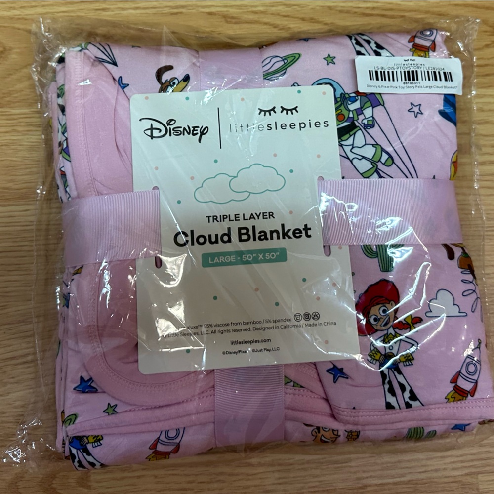Little Sleepies Pink Cloud Blanket